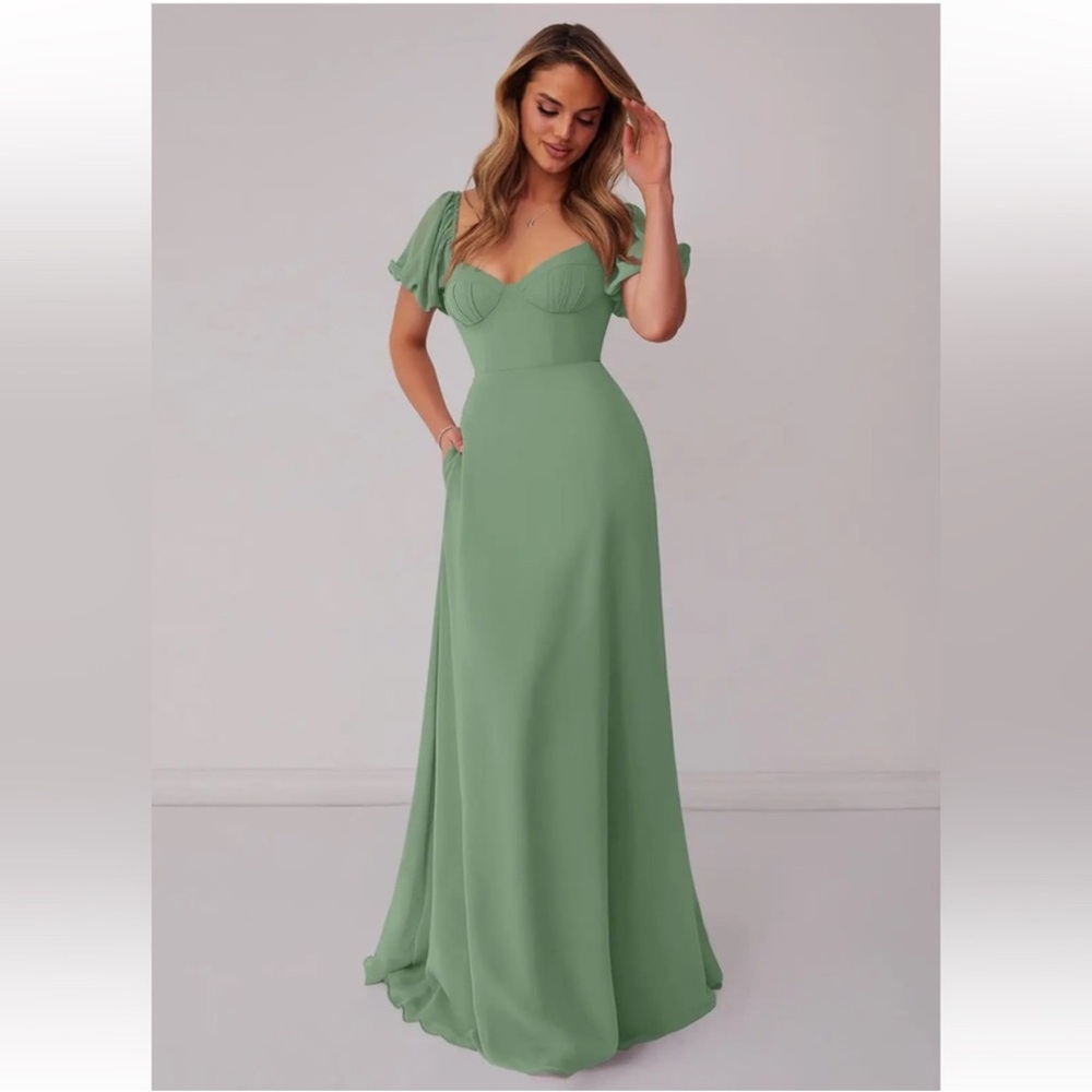 Barbie Azazie 1003 dress in Matcha